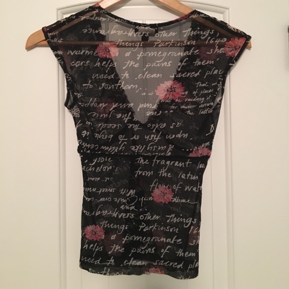 Bebe sheer romantic top - Picture 2 of 5